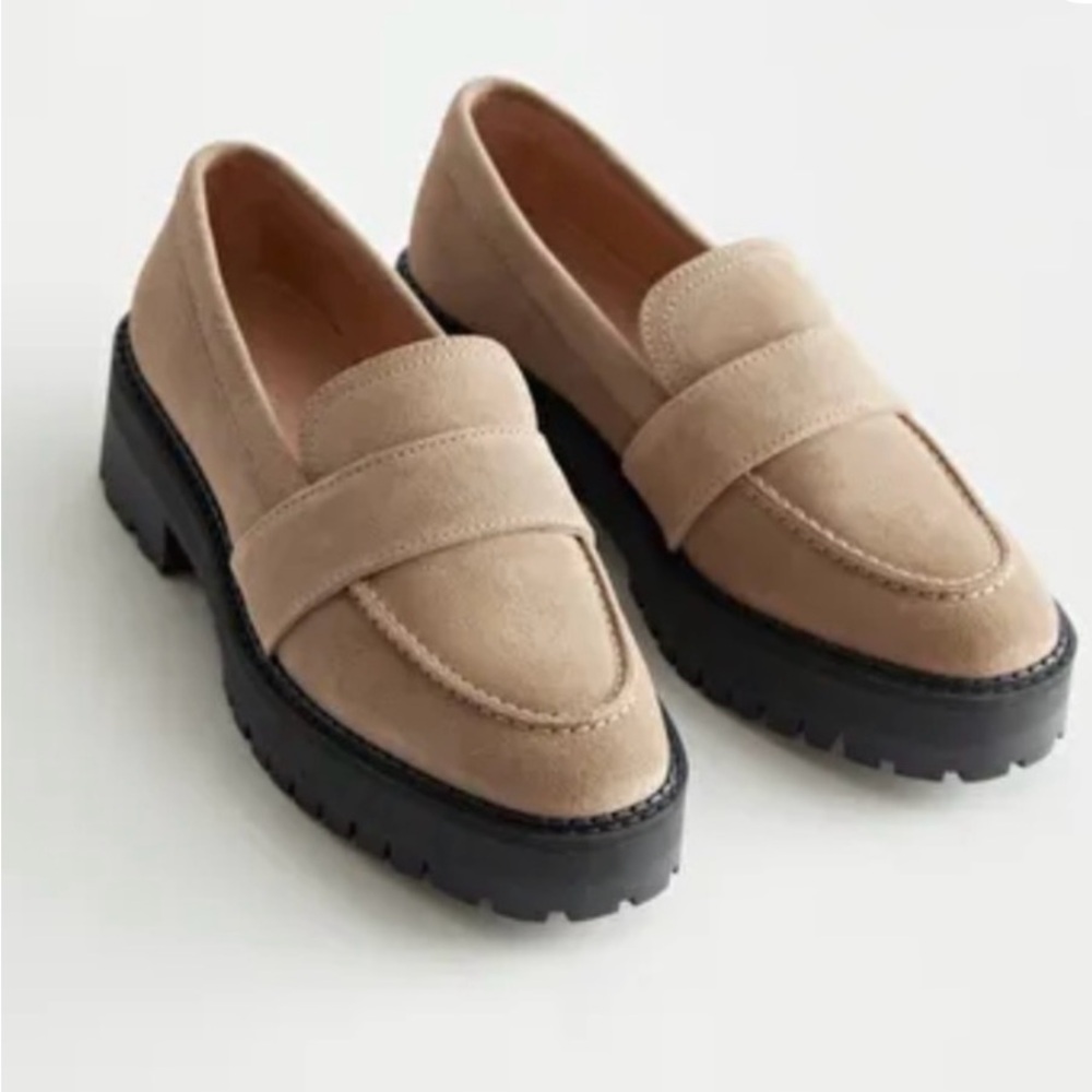 & Other Stories *** Gianni Bini Suede Platform Loafers